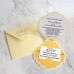 Shell Shape Wedding Invitation Card Customized Foiling Invitation with Ribbon Bow